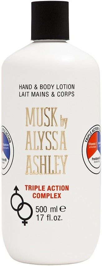 ALYSSA ASHLEY MUSK HAND BODYLOTION TRIPLE ACTION COMPLEX FLACON