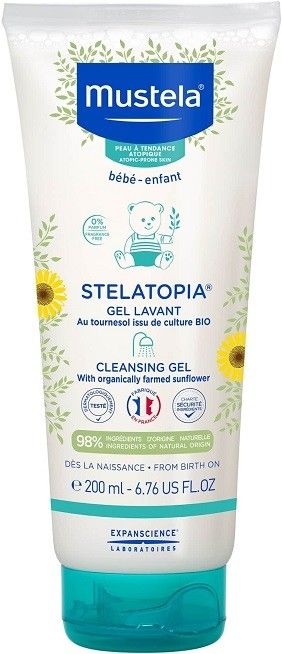 MUSTELA BEBE STELATOPIA CLEANSING GEL POMP 200 ML