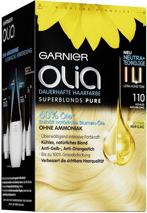 GARNIER OLIA 110 SUPER LICHT NATUURLIJK BLOND HAARVERF PAK 1 STUK