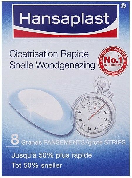 wol alcohol Montgomery HANSAPLAST SNELLE WONDGENEZING PLEISTERS PAKJE 8 STUKS