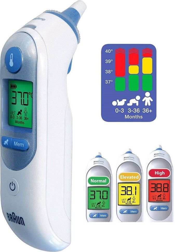 BRAUN IRT 6520 THERMOSCAN 7 AGE PRECISION OOR THERMOMETER 1