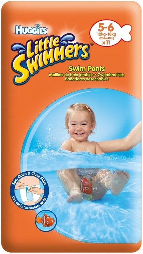 HUGGIES LITTLE SWIMMERS 5 6 12 KG 18 KG ZWEMLUIERS PAK 11 STUKS