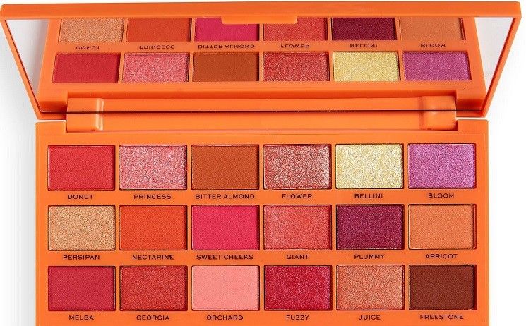 MAKEUP REVOLUTION TASTY PEACH EYESHADOW OOGSCHADUW PALETTE DOOSJE 22 GRAM