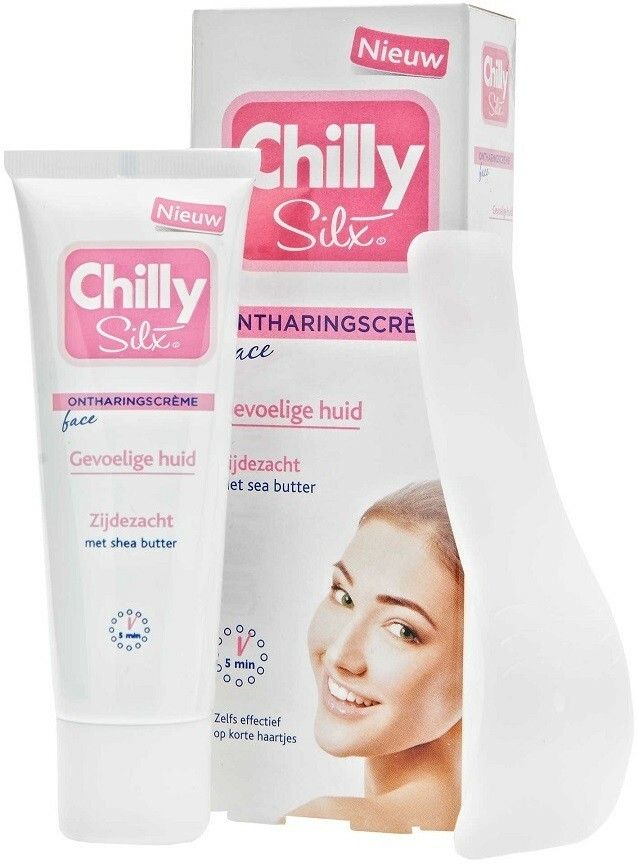 CHILLY SILX ONTHARINGSCREME FACE 50 ML