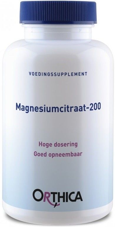 bericht bijzonder Alice ORTHICA VOEDINGSSUPPLEMENT MAGNESIUMCITRAAT-200 TABLETTEN POT 120 STUKS