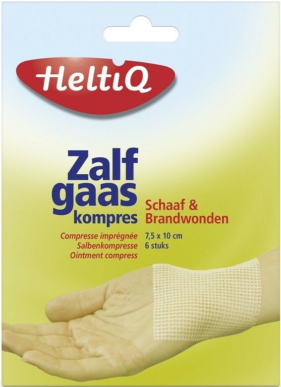 Verwarren Briesje jeans HELTIQ SCHAAF & BRANDWONDEN ZALF GAAS 7,5 X 10 CM DOOSJE 6 STUKS