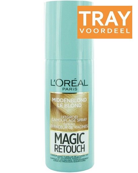 Geheim repertoire duizelig L'OREAL MAGIC RETOUCH MIDDENBLOND UITGROEI CAMOUFLAGE SPRAY TRAY 6 X 75 ML