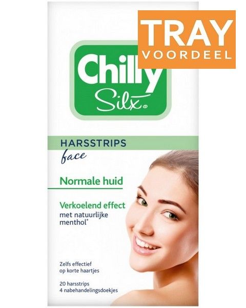 CHILLY SILX HARSSTRIPS NORMALE HUID TRAY 24 X 20 STUKS