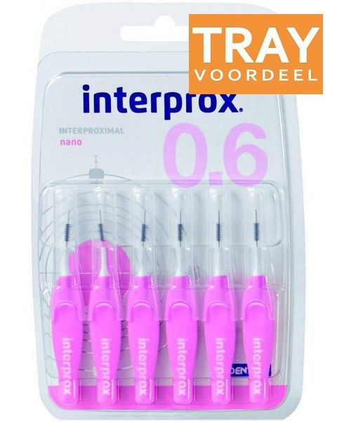 sjaal gevogelte emmer INTERPROX INTERPROXIMAL NANO 1.9 MM TANDENRAGERS TRAY 240 X 6 STUKS