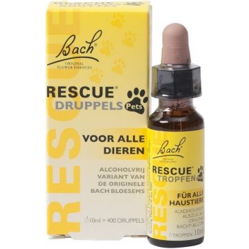 BACH RESCUE DRUPPELS VOOR ALLE DIEREN DRUPPELAAR 10 ML