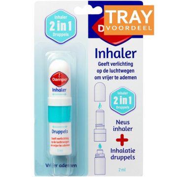 DAMPO INHALER 2 IN 1 DRUPPELS TRAY 48 X 2 ML