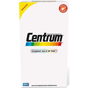 CENTRUM COMPLEET VAN A TOT ZINK TABLETTEN DOOSJE 180 STUKS