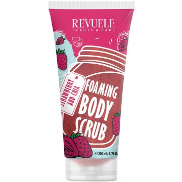 REVUELE STAWBERRY AND CHIA FOAMING BODY SCRUB 200 ML
