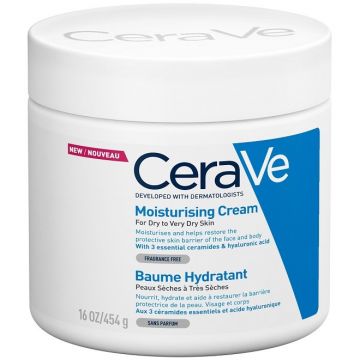 CERAVE MOISTURISING CREAM DRY TO VERY DRY SKIN GEZICHTSCREME POT 454 GRAM