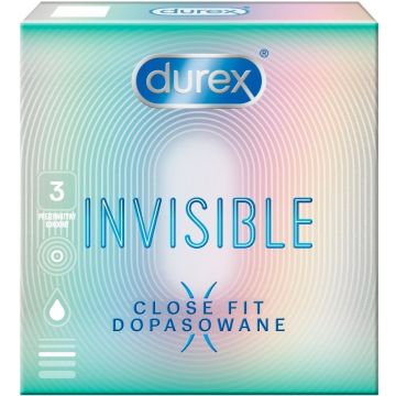 DUREX INVISIBLE CLOSE FIT CONDOOMS DOOSJE 3 STUKS