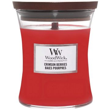 WOODWICK CRIMSON BERRIES GEURKAARS POT 85 GRAM