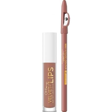 EVELINE OH MY VELVET LIPS 14 CHOCO TRUFFLE LIPSTICK + LIPLINER SET 1 STUK