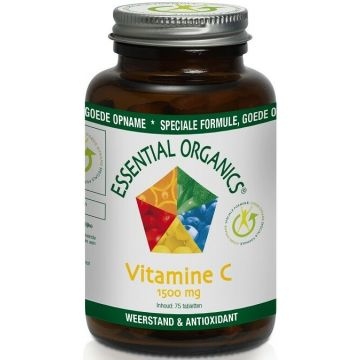 ESSENTIAL ORGANICS VITAMINE C 1500 MG TABLETTEN POT 75 STUKS