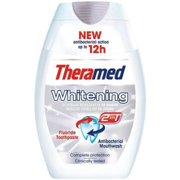THERAMED WHITENING 2 IN 1 TANDSPOELING 75 ML