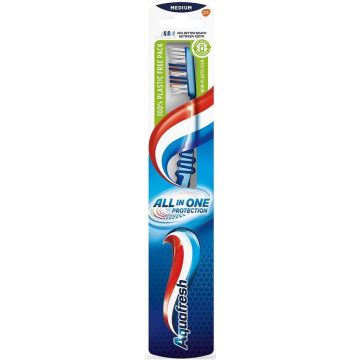 AQUAFRESH ALL IN ONE PROTECTION MEDIUM TANDENBORSTEL 1 STUK