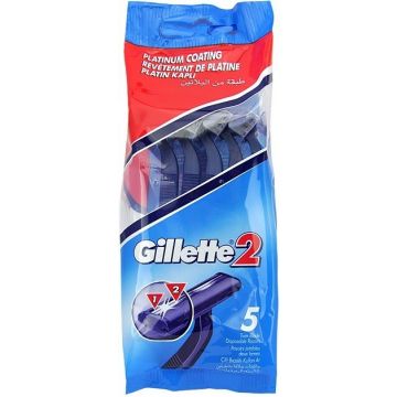GILLETTE 2 WEGWERPMESJES PAK 5 STUKS