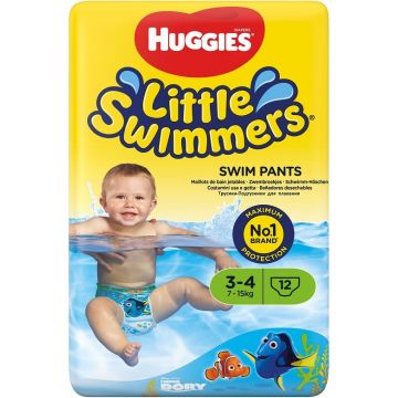 HUGGIES LITTLE SWIMMERS 7-15 KG ZWEMLUIERS PAK 12 STUKS
