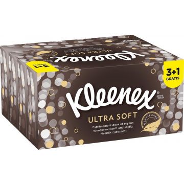 KLEENEX ULTRA SOFT TISSUES DOOSJE 4 X 72 STUKS