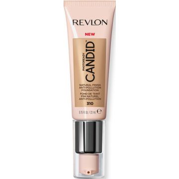 REVLON PHOTOREADY CANDID (REVLON) PHOTOREADY CANDID 310 BUTTERSCOTCH NATURAL FINISH ANTI-POLLUTION FOUNDATION POMP 22 ML