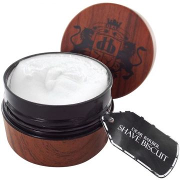 DEAR BARBER SHAVE BISCUIT SHAVING CREAM SCHEERCREME POT 100 ML