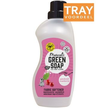 MARCEL'S GREEN SOAP PATCHOULI & CRANBERRY FABRIC SOFTENER WASVERZACHTER 6 X 750 ML