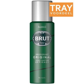 BRUT ORIGINAL DEODORANT SPRAY 6 X 200 ML