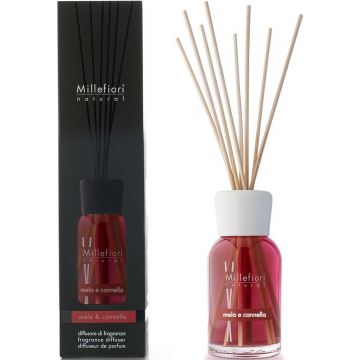 MILLEFIORI NATURAL MELA & CANNELLA (MILLEFIORI) MELA & CANNELLA FRAGRANCE DIFFUSER GEURSTOKJES 100 ML