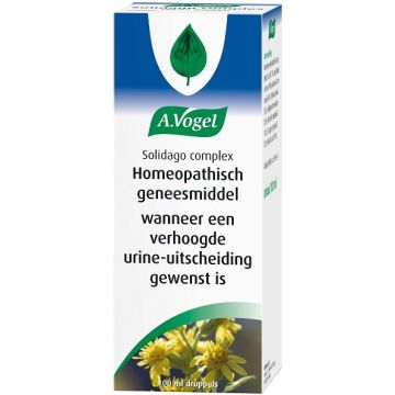 A. VOGEL SOLIDAGO (A. VOGEL) SOLIDAGO COMPLEX HOMEOPATHISCH GENEESMIDDEL WANNEER EEN VERHOOGDE URINE-UITSCHEIDING GEWENST IS DRUPPELS FLACON 100 ML