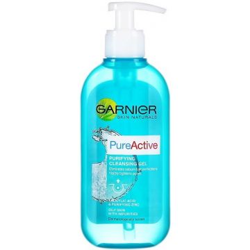 GARNIER SKIN NATURALS PURE ACTIVE (GARNIER) PURE ACTIVE PURIFYING CLEANSING GEL POMP 200 ML