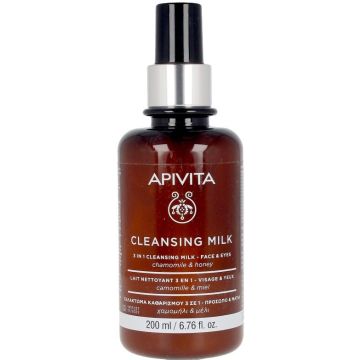 APIVITA 3 IN 1 FACE AND EYES CLEANSING MILK REINIGINGSMELK FLACON 200 ML