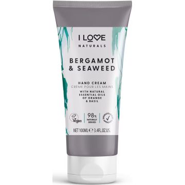 I LOVE NATURALS BERGAMOT & SEAWEED HAND CREAM HANDCREME 100 ML
