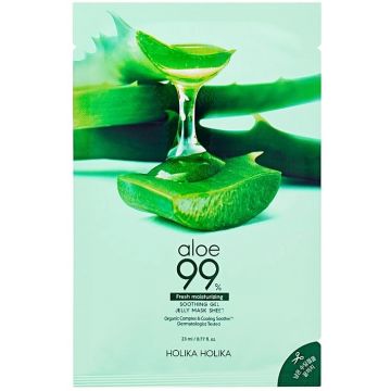 HOLIKA HOLIKA ALOE 99% SOOTHING GEL JELLY MASK SHEET GEZICHTSMASKER ZAKJE 23 ML