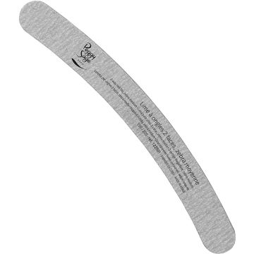 PEGGY SAGE 2 WAY BANANA NAIL FILE ZEBRA MEDIUM 150/220 NAGELVIJL 1 STUK