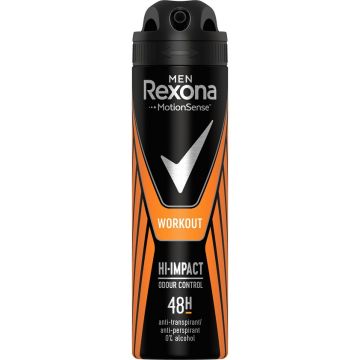 REXONA MEN WORKOUT HI-IMPACT MEN (REXONA) WORKOUT HI-IMPACT DEO SPRAY SPUITBUS 150 ML