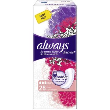 ALWAYS DISCREET (ALWAYS) DISCREET NORMAL INLEGKRUISJES DOOSJE 28 STUKS