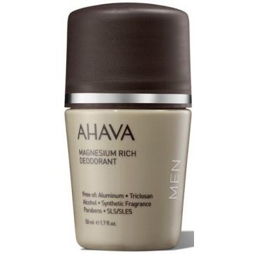 AHAVA MEN MAGNESIUM RICH DEODORANT ROLLER 50 ML