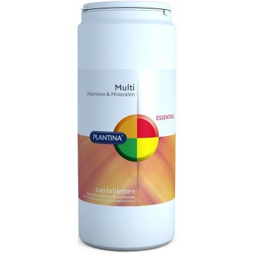 PLANTINA MULTI VITAMINEN & MINERALEN TABLETTEN POT 240 STUKS