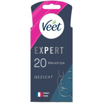 VEET EXPERT (VEET) EXPERT GEZICHT ONTHARINGSSTRIPS DOOSJE 20 STUKS