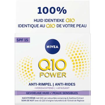 NIVEA Q10 POWER ANTI-RIMPEL + VERZACHTEND GEVOELIGE HUID DAGCREME 50 ML
