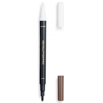 MAKEUP REVOLUTION PRO DAY & NIGHT ASH BROWN EYEBROW PENCIL WENKBRAUWPOTLOOD 1,6 ML