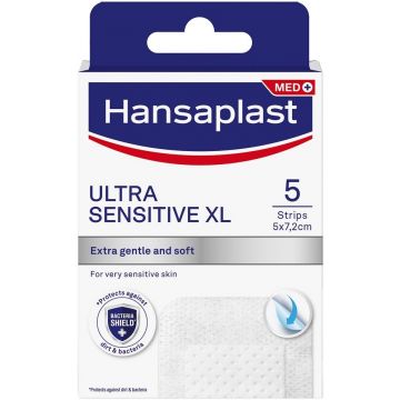 HANSAPLAST ULTRA SENSITIVE (HANSAPLAST) ULTRA SENSITIVE XL 5 X 7,2CM PLEISTERS 1 STUK