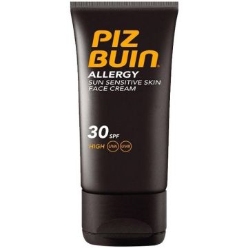 PIZ BUIN ALLERGY (PIZ BUIN) ALLERGY SUN SENSITIVE SKIN FACE CREAM SPF 30 HIGH ZONNEBRAND TUBE 50 ML