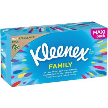 KLEENEX FAMILY TISSUES DOOSJE 128 STUKS