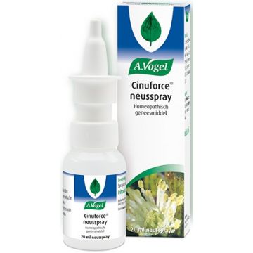 A. VOGEL CINUFORCE (A. VOGEL) CINUFORCE NEUSSPRAY HOMEOPATHISCH GENEESLMIDDEL BIJ NEUSVERKOUDHEID, BIJHOLTEONTSTEKING SPRAY 20 ML