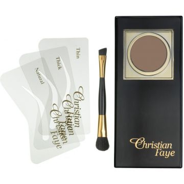 CHRISTIAN FAYE SEMI PERMANENT EYEBROW MAKEUP KIT IRID BROWN SET 1 STUK